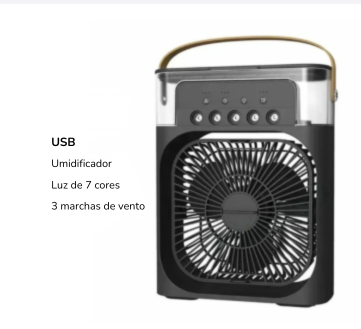 Ventilador Umidificador 3 em 1